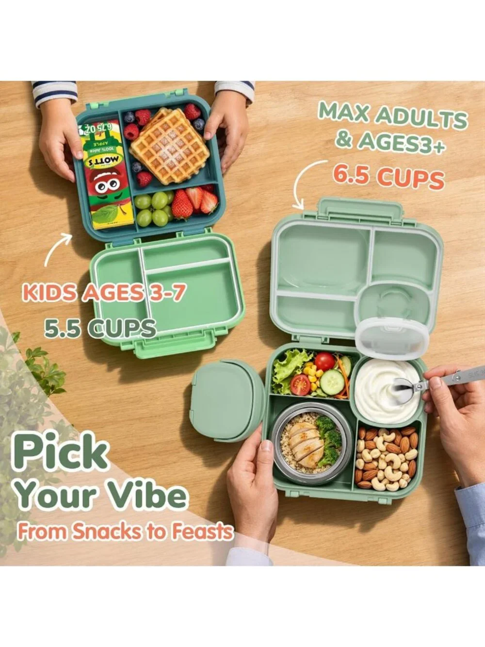 Leak-Proof Kids Bento Box & Insulated 9oz Food Jar - Perfect Lunch Container!